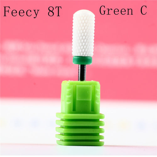 Milling Cutter For Manicure Ceramic Mill Manicure Machine Set Cutter For Pedicure Electric Nail Files Nail Drill Bit Feecy