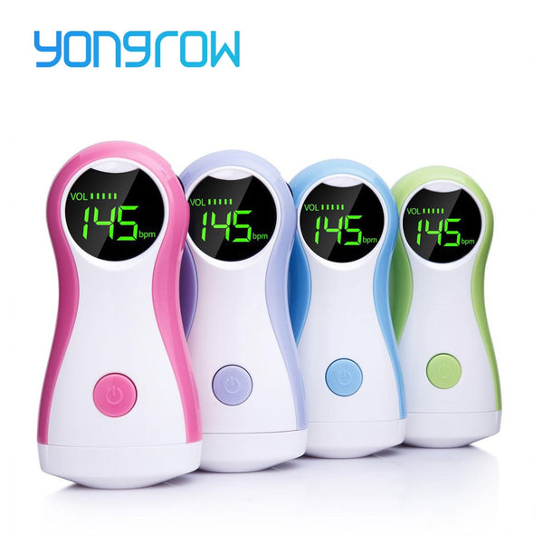 Yongrow Fetal Doppler Baby Monitor LCD Display Portable Baby Heart Rate Monitor With Earphone YK-90C For Pregnant Women